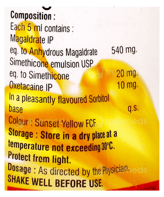 Antacid Mso Orange Flavour Sugar Free Suspension 200Ml